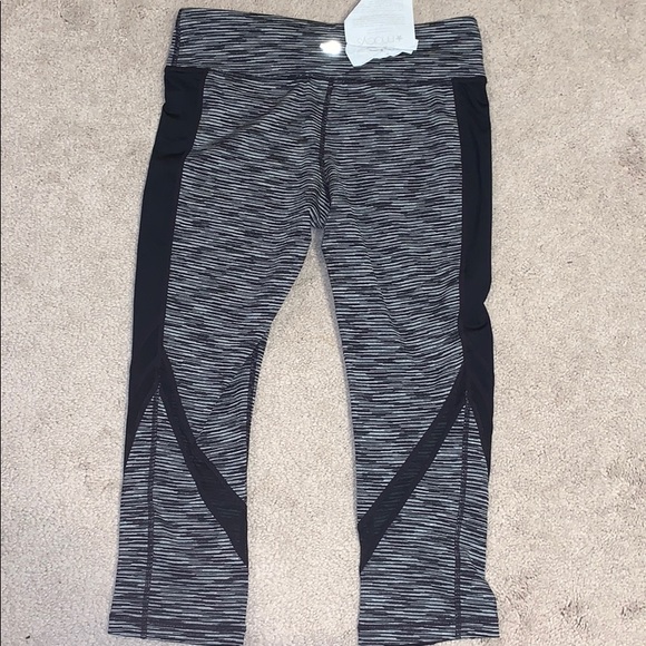Macy’s grey and black mesh leggings - Picture 2 of 2